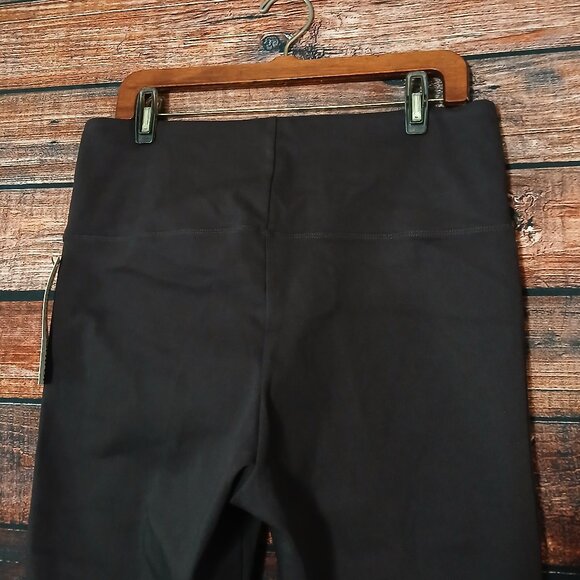 NWT Jones New York Pants 1X Brown Pull On Ponte Leggings Tummy Control Crop - Picture 5 of 8